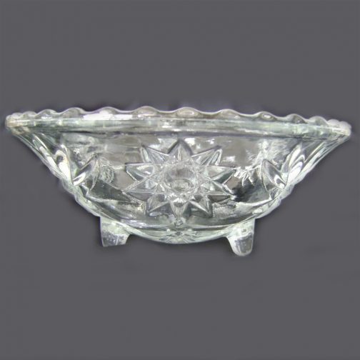 Anchor Hocking Prescut Footed Candy Dish Star Of David #768 - Image 2