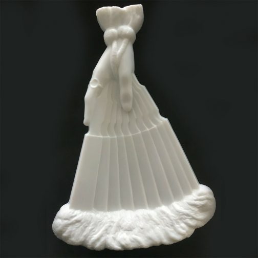 Atterbury Milk Glass Hand with Fan Trinket Tray - Image 2