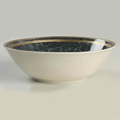 Oscar De La Renta Black Travertine vegetable bowl