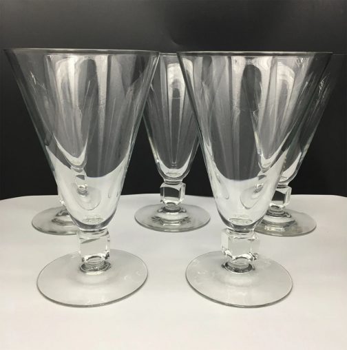 Cambridge cube stem glasses