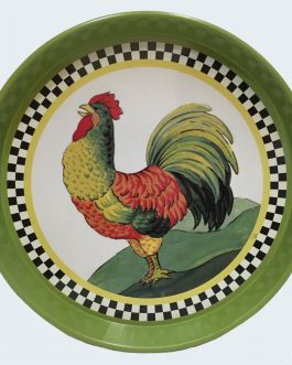 rooster serving tray