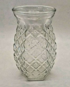 diamond pattern glass vase