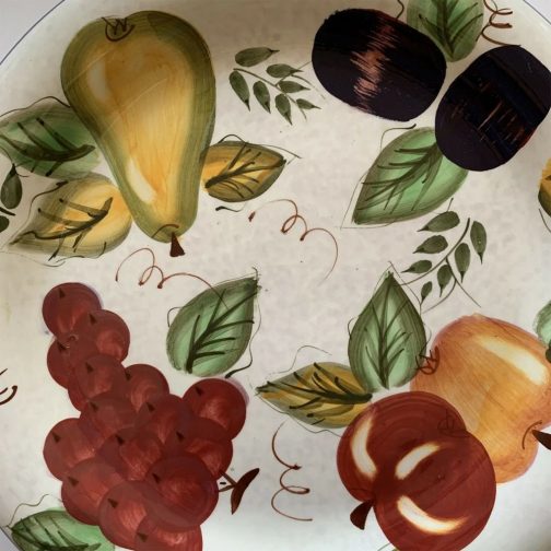 Oneida Vintage Fruit Dinner Plate Hand Painted - Image 2