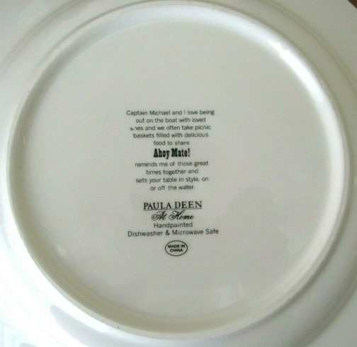 Paula Deen Ahoy Mate Dinner Plate - Image 2