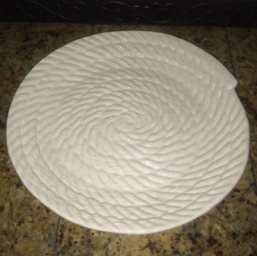 Pottery Barn Regatta twisted rope serving platter