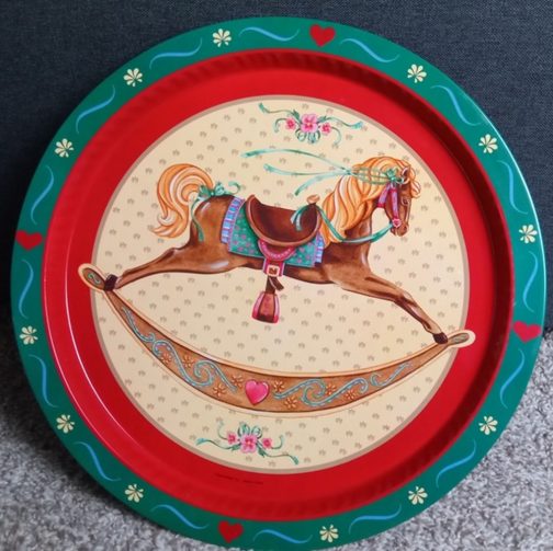 rocking horse serving tray