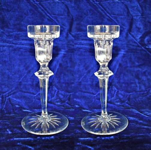 Rogaska Crystal candle holders