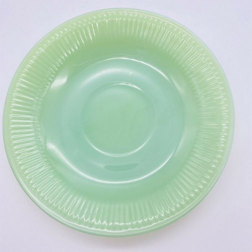 Fire King Jane Ray Jadeite saucer