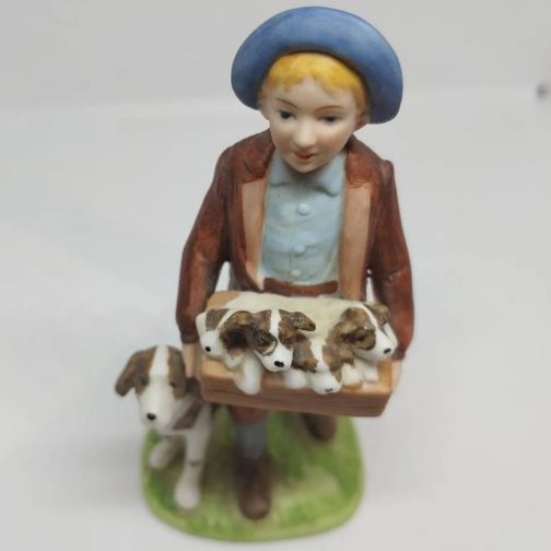 Norman Rockwell Puppy Love figurine