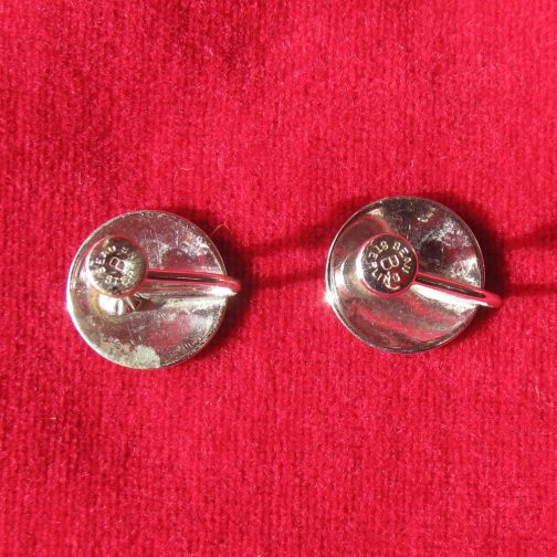 Vintage Beau Sterling Silver Disk Screw Post Earrings - Image 3