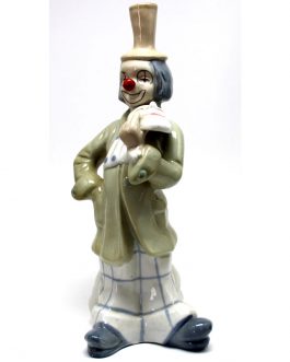 Porcelain Theatrical Clown Figurine