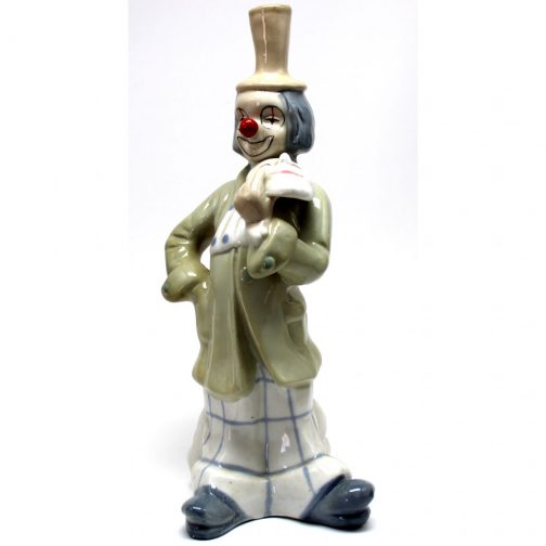 Porcelain Theatrical Clown Figurine