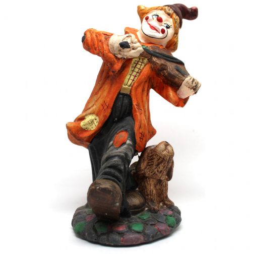 Ceramic Clown Playing Violin