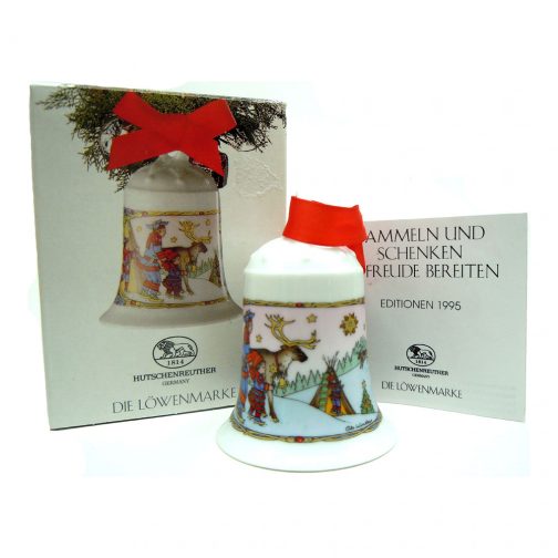 Weihnachts-Glocke 1995 Porcelain Christmas Bell - Image 2