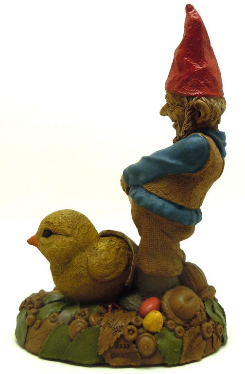 Tom Clark Gnome “Spring Chick” Double Hand Signed By Artists Tom Clark & Tim Wolfe - Image 2