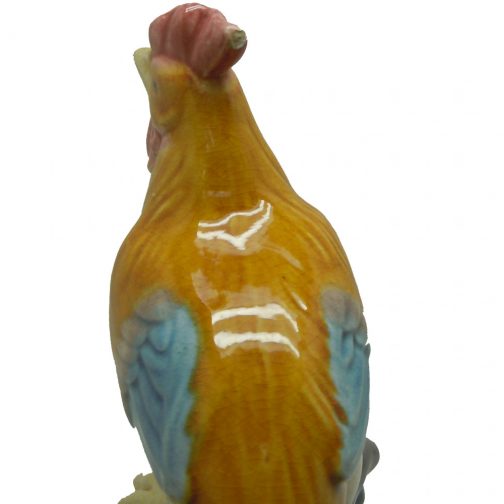 Polychrome Chinese Long Tail Onagadori Cockerel Chicken Rooster