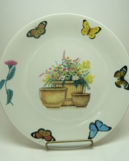 Totally Today Basket Butterfly Dinner Plate