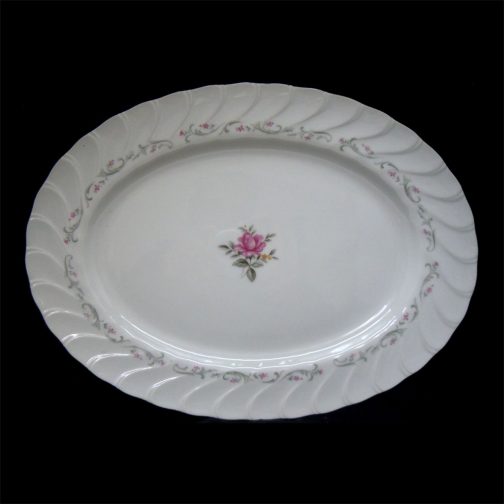 Fine China of Japan Royal Swirl Oval Serving Platter