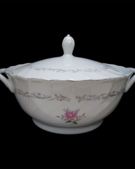 Fine China of Japan Royal Swirl Round Covered Vegetable Bowl