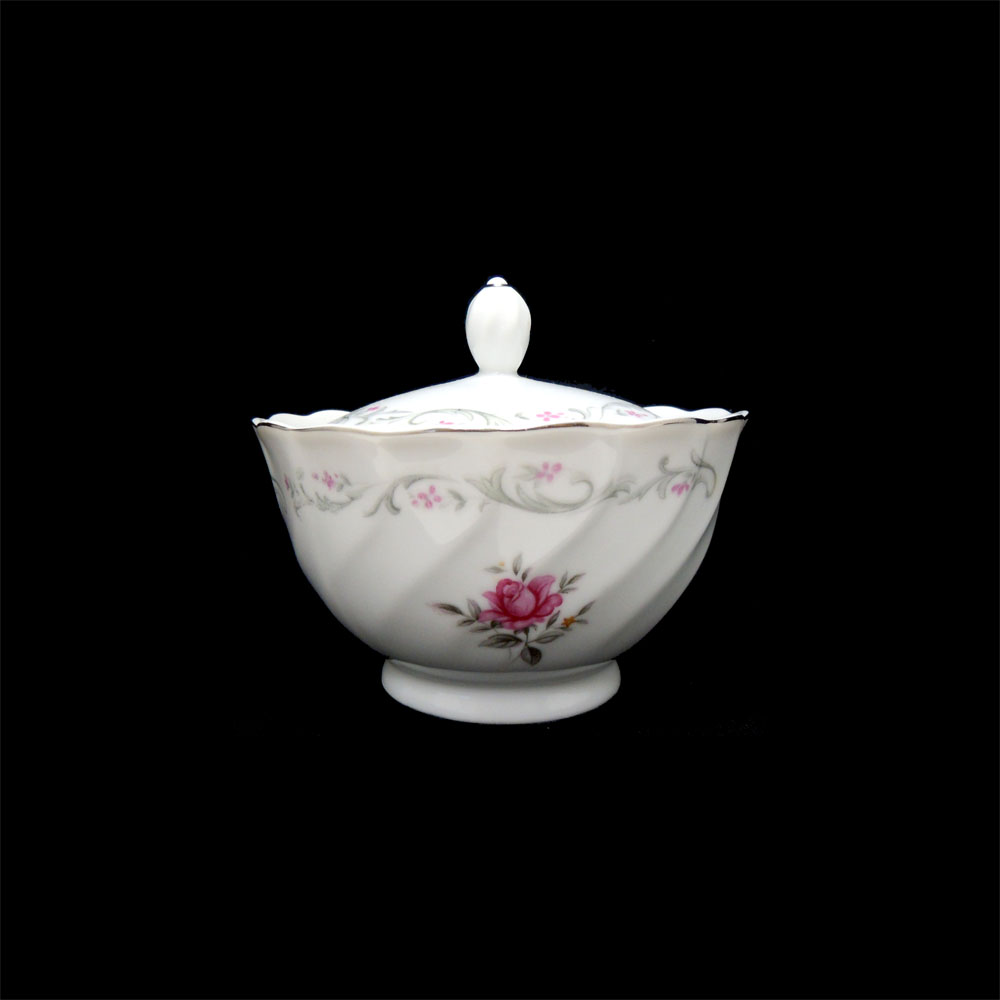 Fine China of Japan Royal Swirl Sugar Bowl & Lid